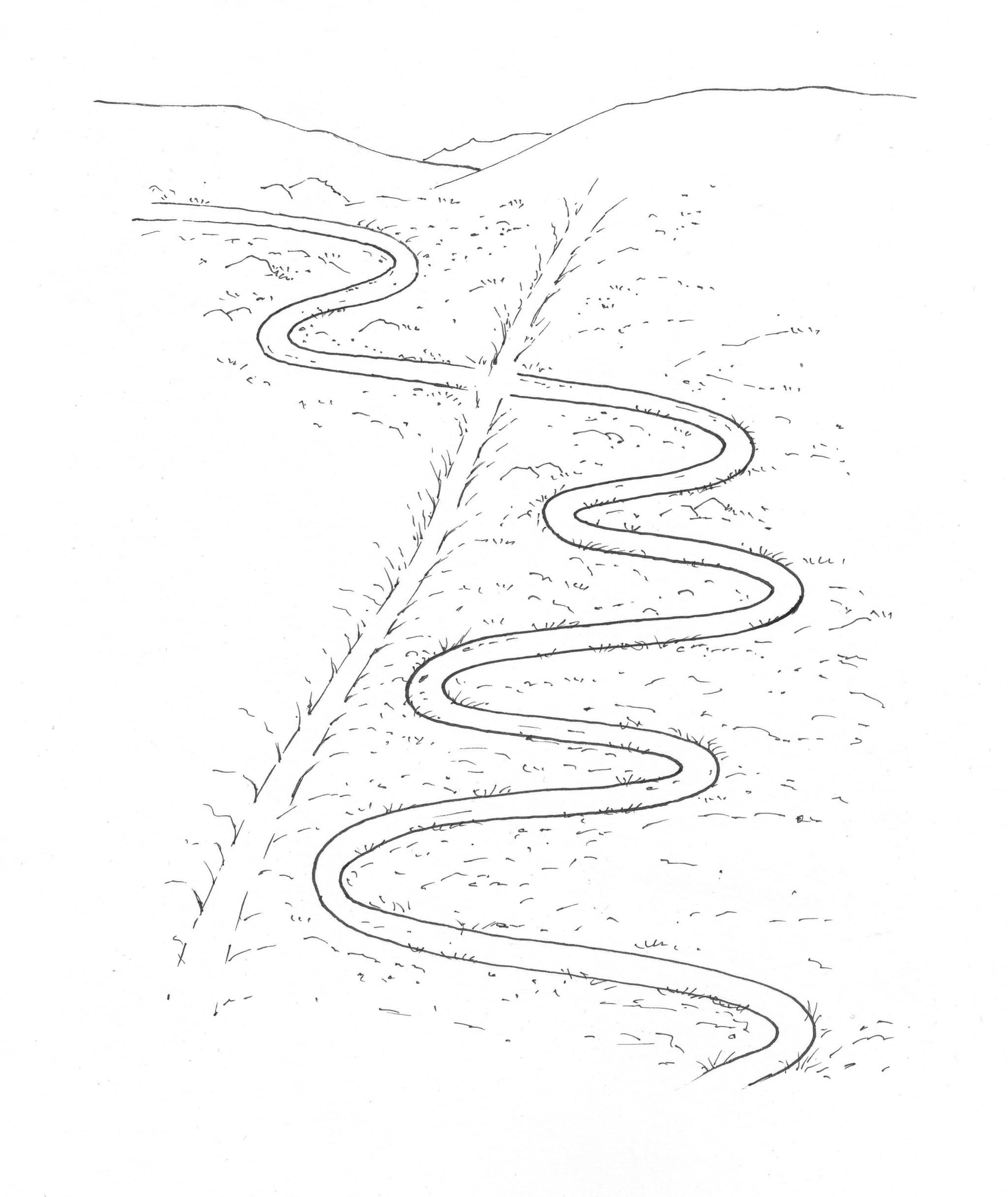 Stígur lagður í of kröppum beygjum