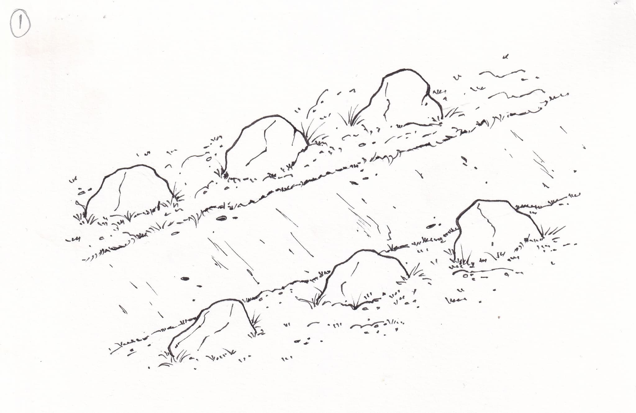 Uppröðun steina of einsleit