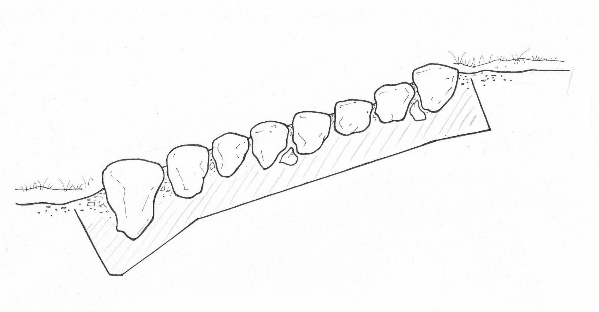 Steinlögn - snið